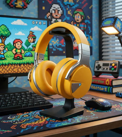 COWIN E7 Wireless Gaming Headphones | Noise Canceling | Bluetooth | Up to 30Hr Battery | 45mm Drivers