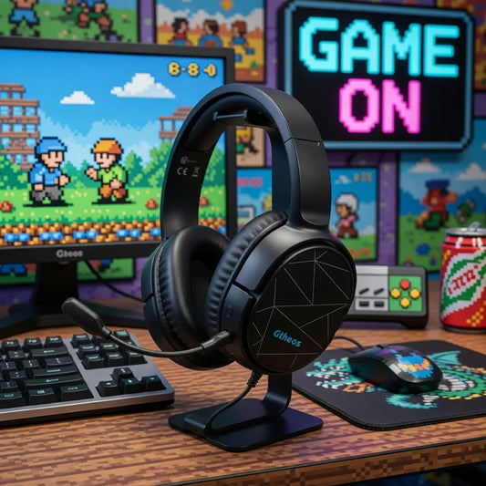 Ecomoment Tri-Mode Gaming Headset | Noise Canceling Mic | 40+ Hr Battery