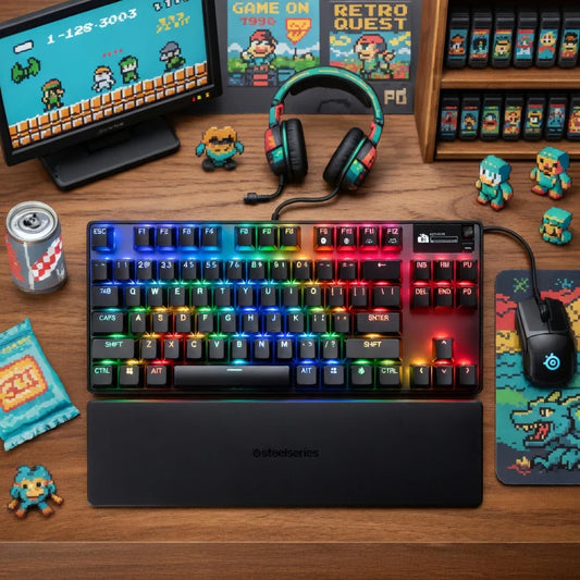 SteelSeries Apex Pro TKL Wireless Gen 3 Gaming Keyboard | OmniPoint 3.0 Hypermagnetic Switches | Adjustable Actuation | Rapid Trigger