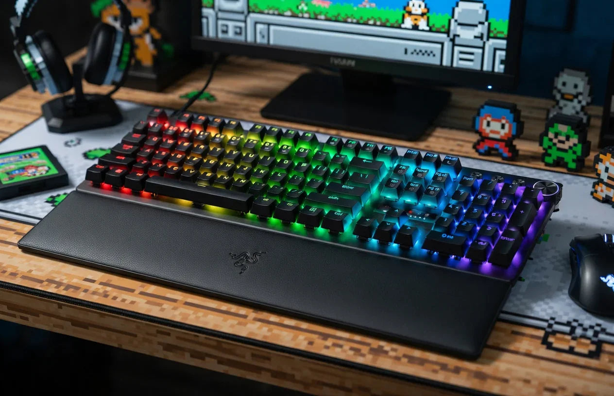 Razer Huntsman V3 Pro TKL Esports Gaming Keyboard | Analog Optical Switches | 8KHz Polling | Tenkeyless | PC