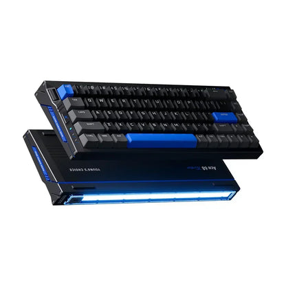 MCHOSE Ace 68 Turbo aluminum gaming keyboard with blue accents and RGB lighting