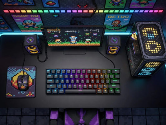 SteelSeries Apex Pro Mini Wireless Gaming Keyboard | 60% Compact | Adjustable Actuation | RGB | PBT Keycaps | Bluetooth 5.0 | 2.4GHz | USB-C