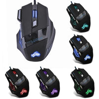Pro Gamer Mouse 5500DPI LED 7-Button USB