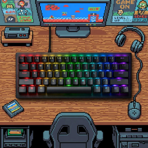 Razer Huntsman V3 Pro Mini Esports Gaming Keyboard | Optical Switches | USB-A | Chroma RGB | Black
