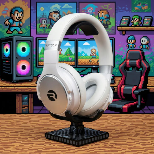Raycon Gaming Headphones | Bluetooth | 40mm Drivers | Carbon Black